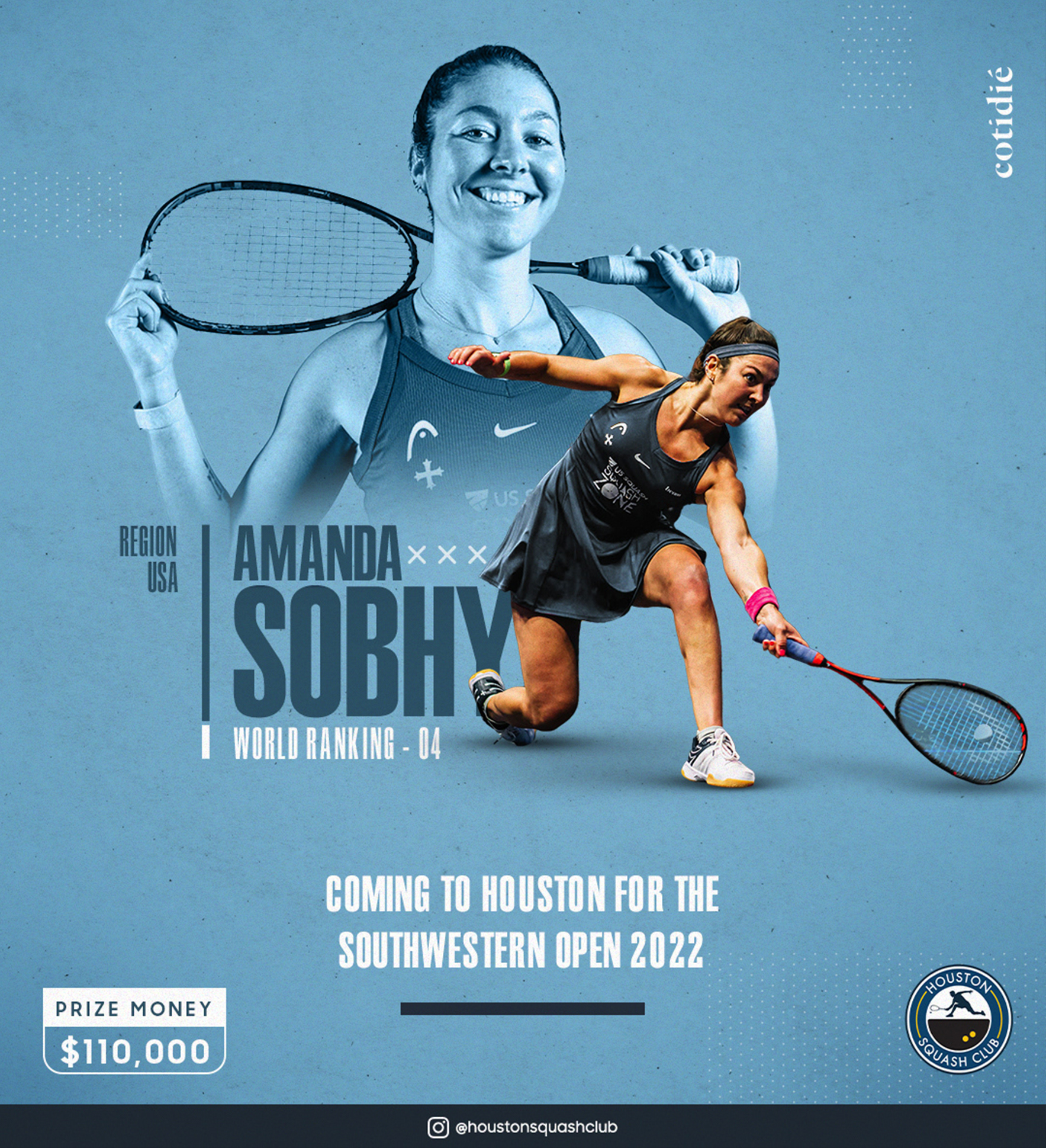 Houston Squash Club — Social media