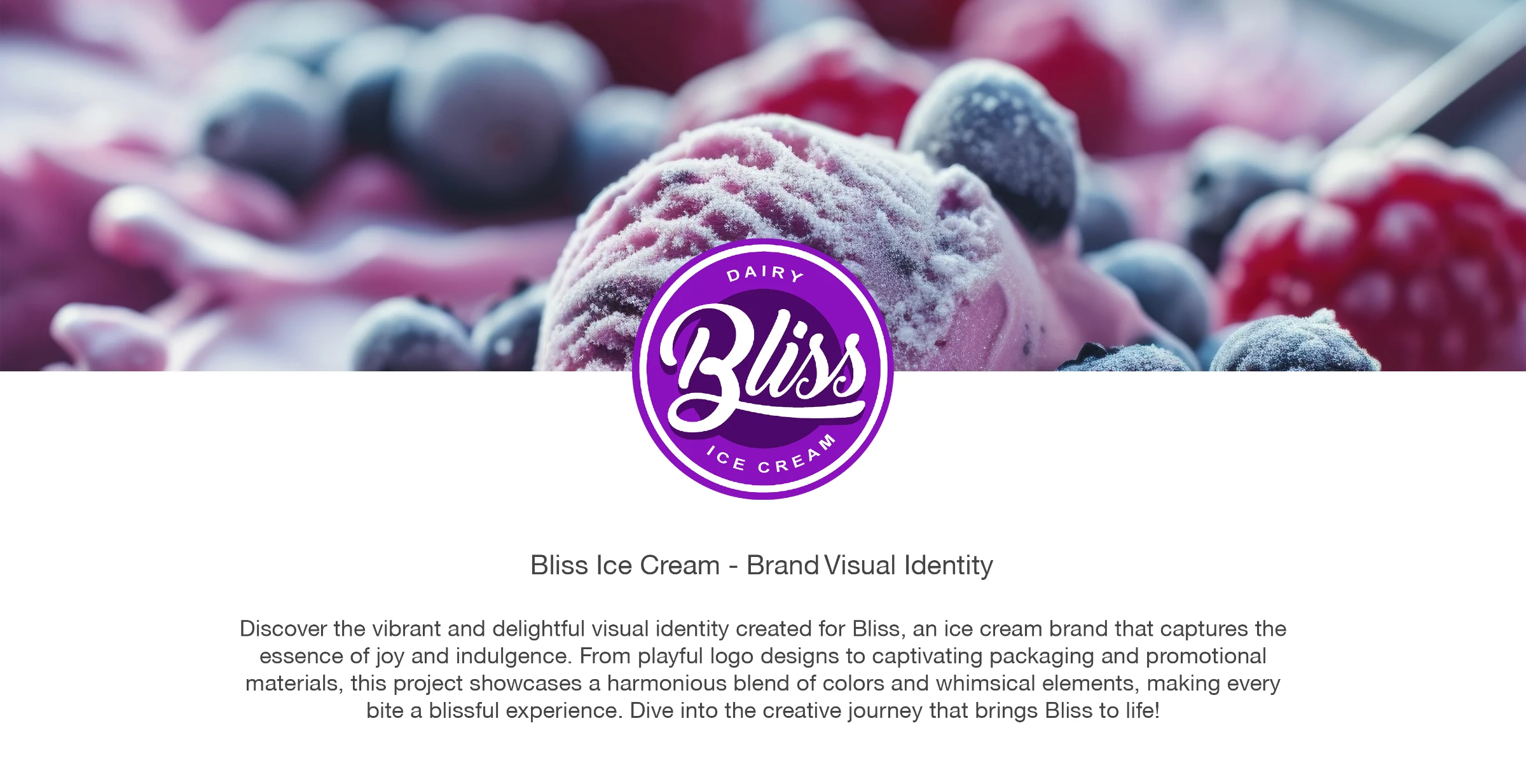 Bliss Ice Cream — project detail